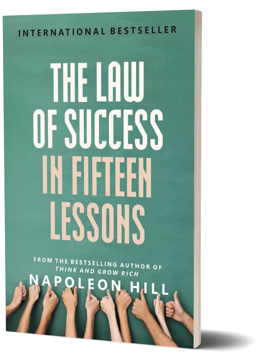 Individual paperback cover of The Law of Success in Fifteen Lessons from the Napoleon Hill collection set.