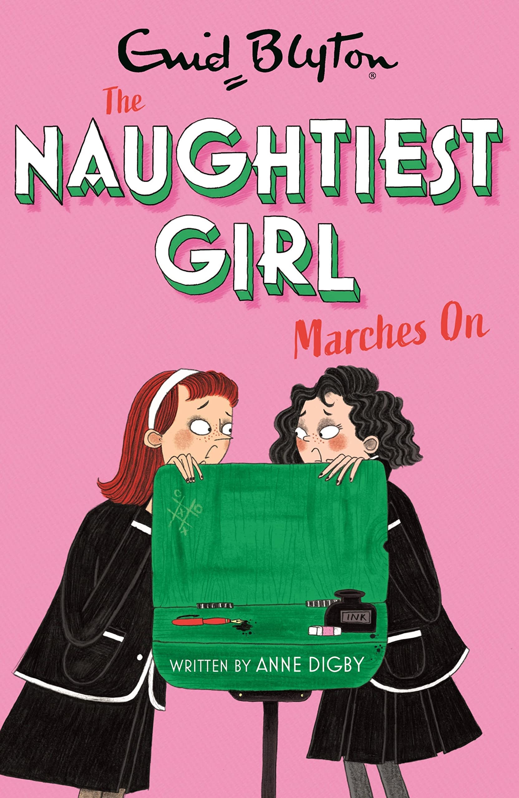 The Naughtiest Girl 10 Book Collection - all ten paperback books fanned out showing individual covers