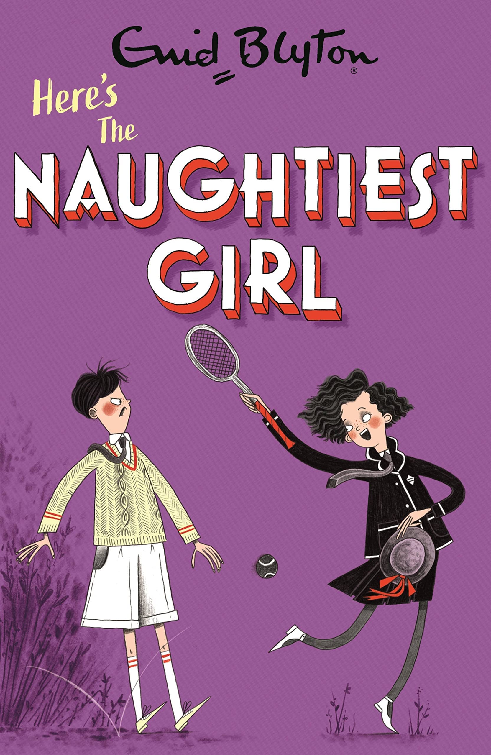 Close-up of The Naughtiest Girl in the School and The Naughtiest Girl Again paperback covers