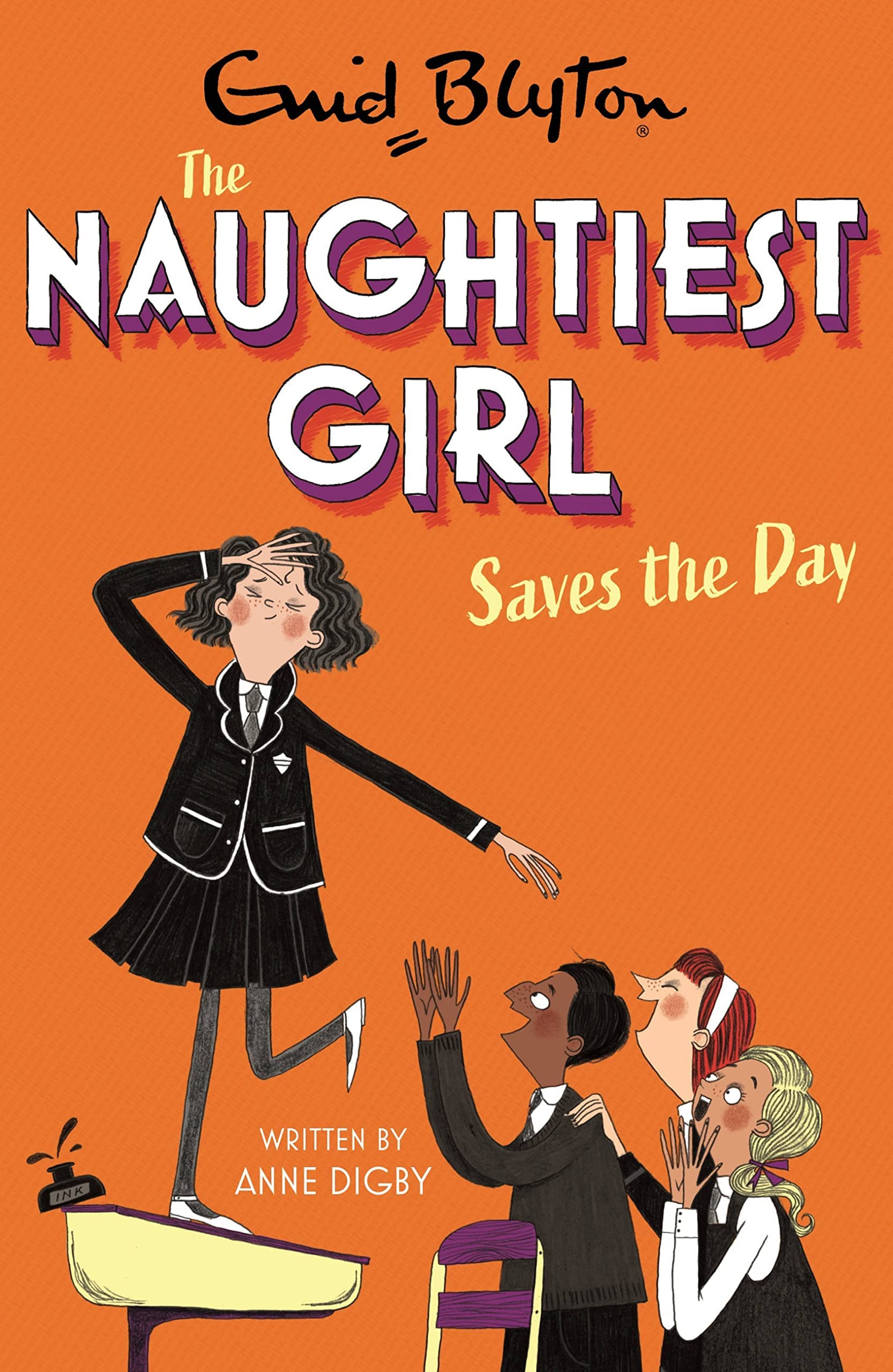 The Naughtiest Girl Wants to Win and The Naughtiest Girl Marches On paperback covers