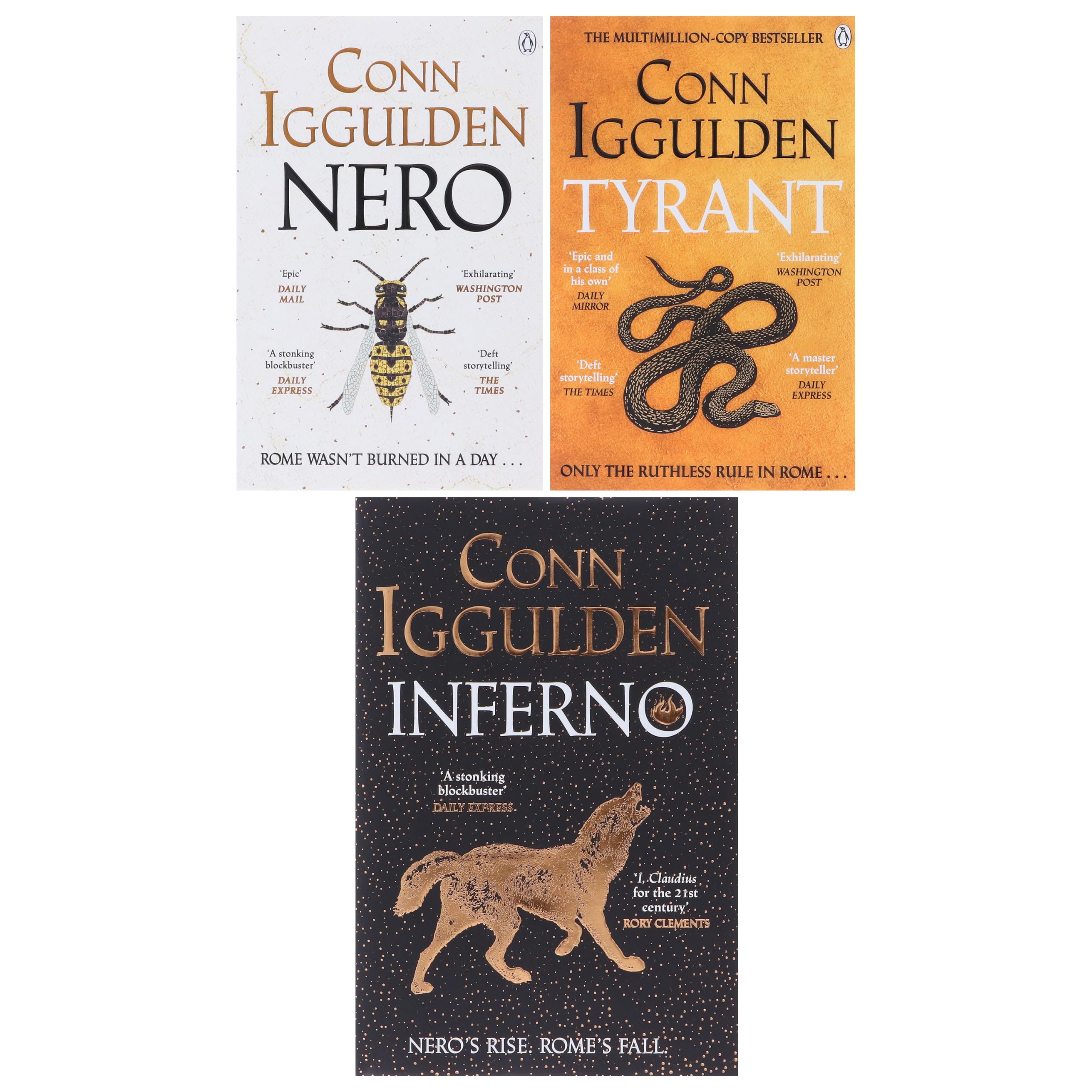 Back cover synopsis of Nero by Conn Iggulden showing book description and reviews