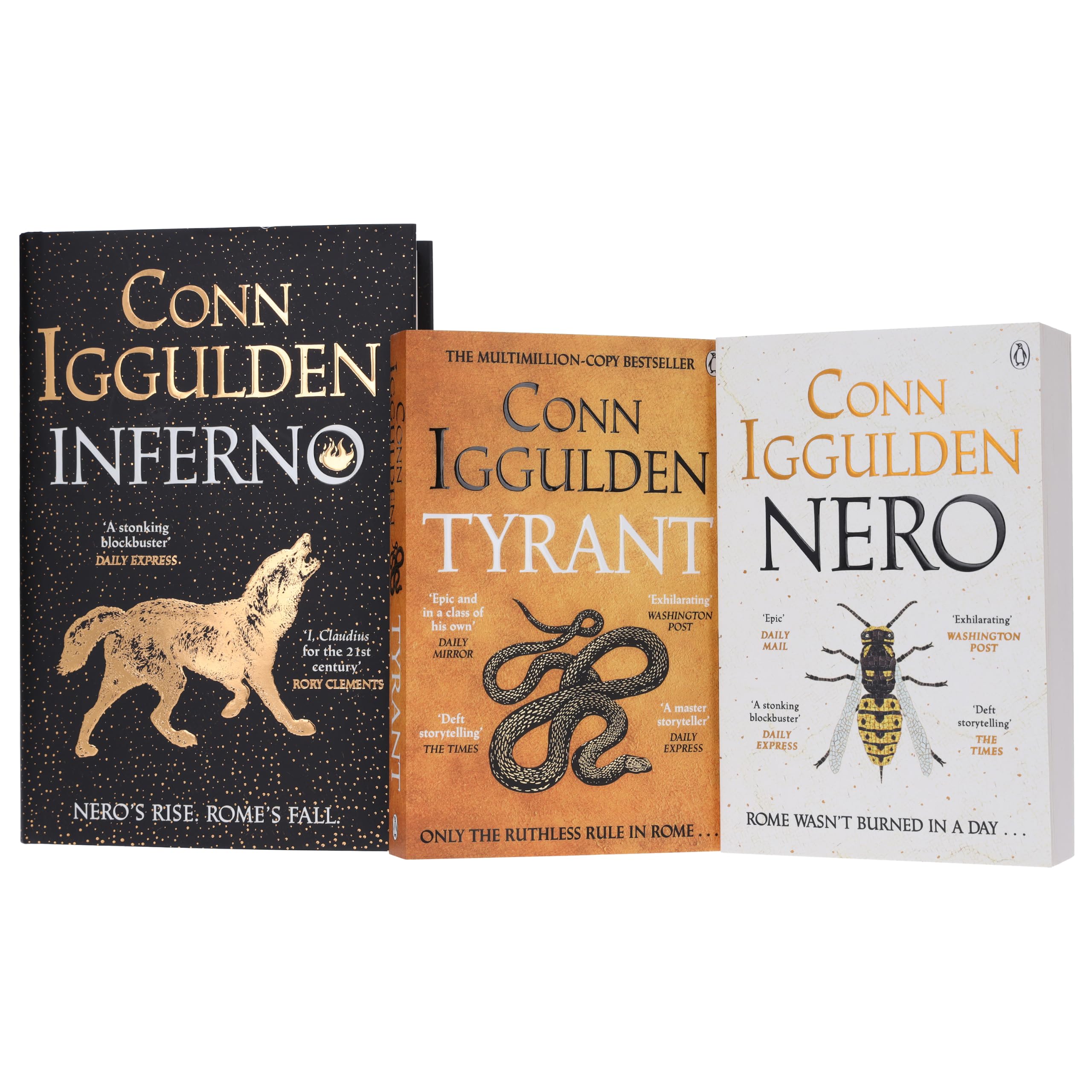 Close-up cover artwork of Tyrant, book two in the Nero Trilogy by Conn Iggulden
