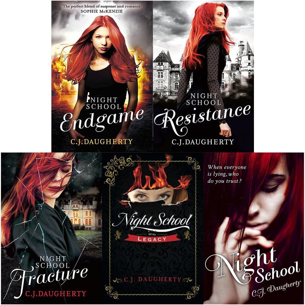 Night School series by C. J. Daugherty 5 books collection set paperback - front cover of Night School book 1