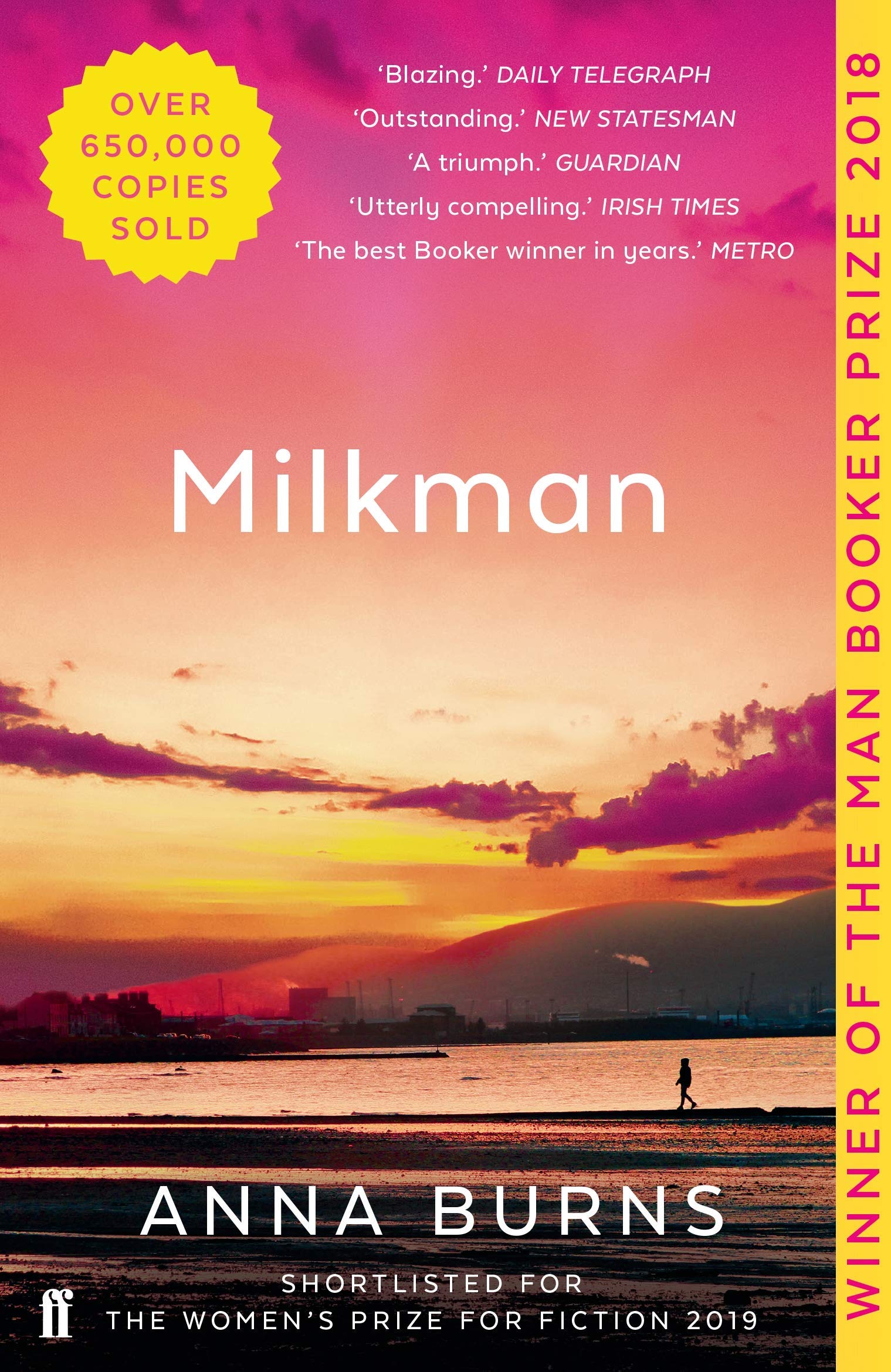 Normal People and Milkman paperback books shown together as a 2-book literary fiction collection set