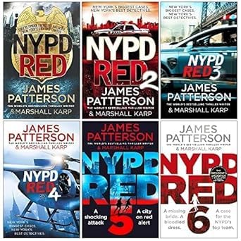 Close-up of NYPD Red paperback book covers featuring Detectives Zach Jordan and Kylie MacDonald