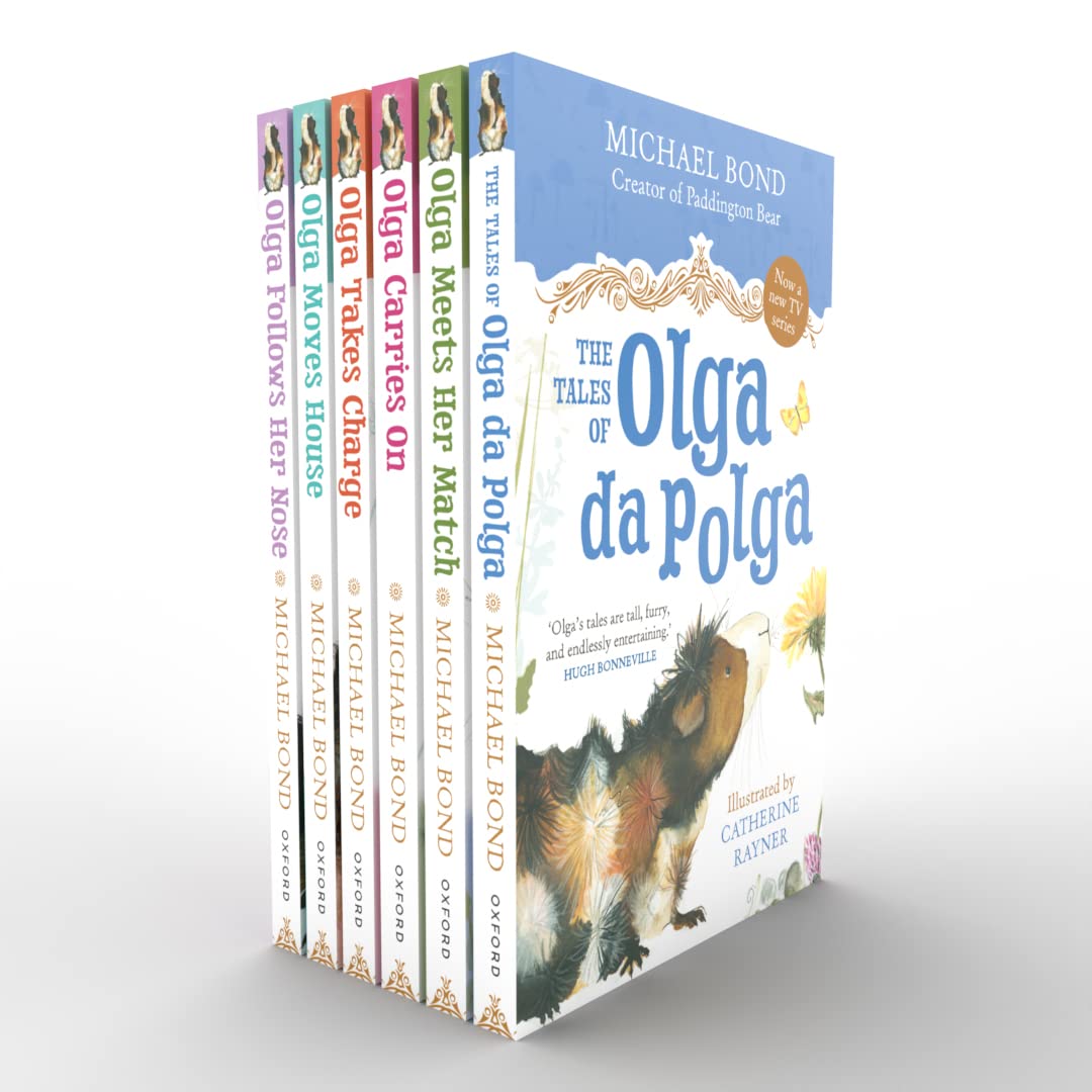 Olga Da Polga 6 Books Collection Set by Michael Bond - front cover artwork, paperback, ages 5-7