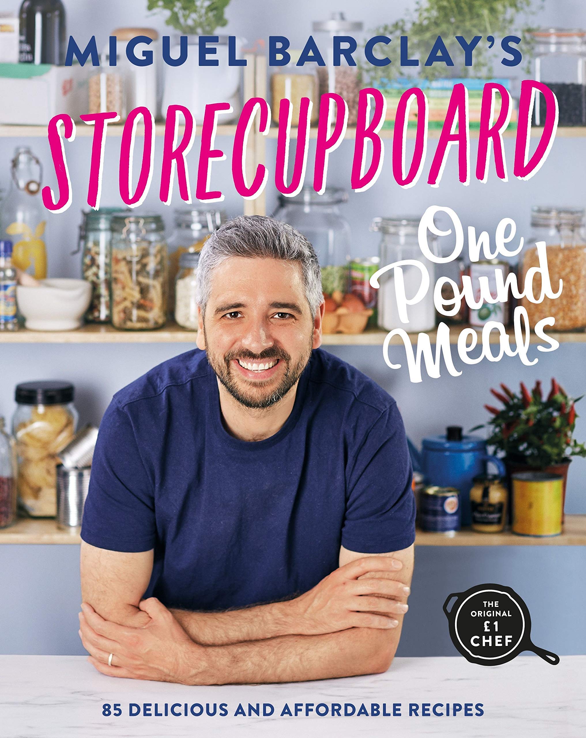 Vegan One Pound Meals and Storecupboard One Pound Meals 2-book paperback set shown together