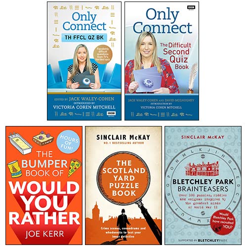 Only Connect 5 Books Collection Set paperback front cover - Only Connect: The Difficult Second Quiz Book