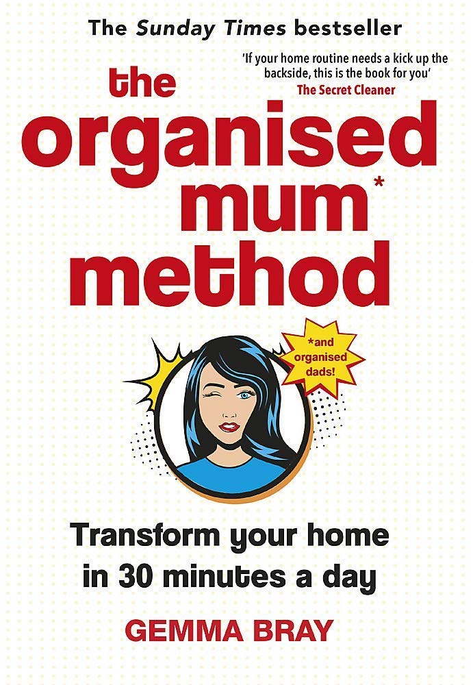 Back cover of The Organised Mum Method by Gemma Bray showing hardback edition details