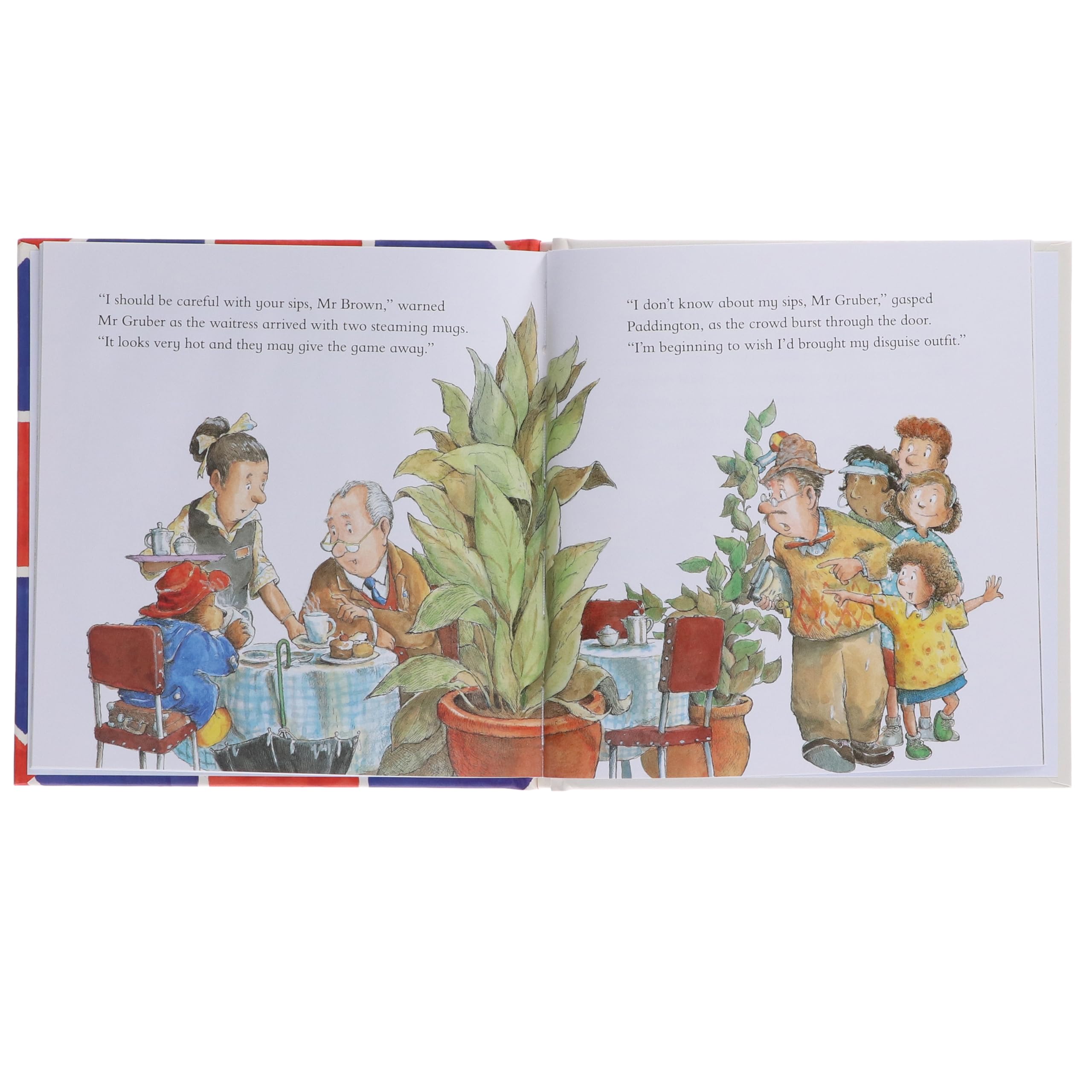 Back view of Paddington Classic Story Collection box set with title list and age range 3-7