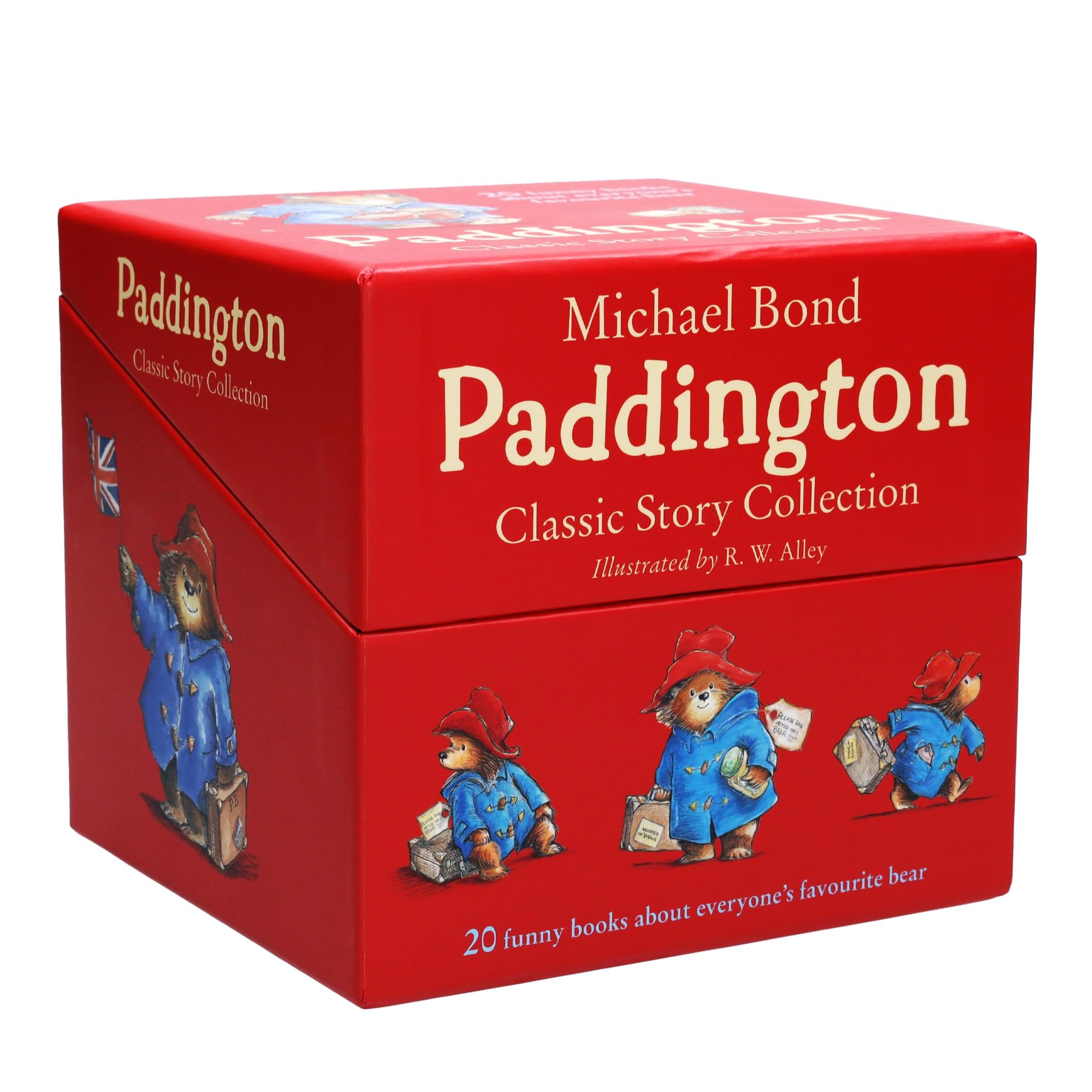 Paddington Classic Story Collection 20 books box set front cover, paperback, by Michael Bond