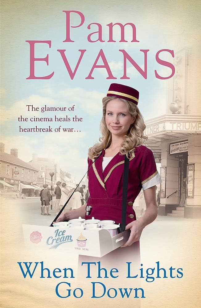 Pamela Evans paperback set covers fanned out showing A Distant Dream, On Her Own Two Feet, and Whispers in the Town