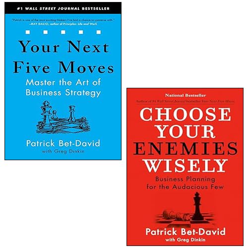 Front cover of Patrick Bet-David 2 Books Collection Set featuring Choose Your Enemies Wisely hardcover and Your Next Five Moves paperback