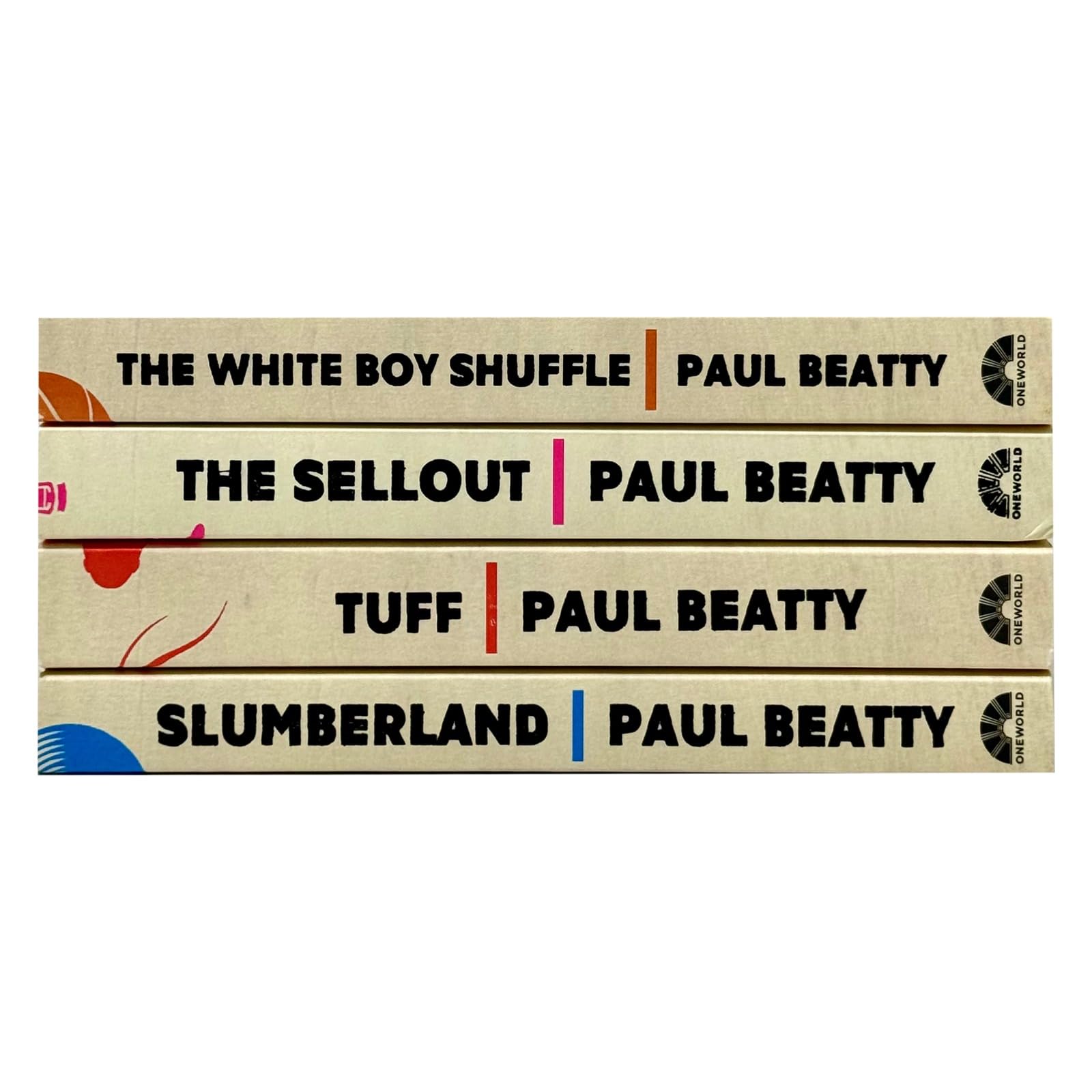 Close-up of The Sellout paperback cover by Man Booker Prize winner Paul Beatty