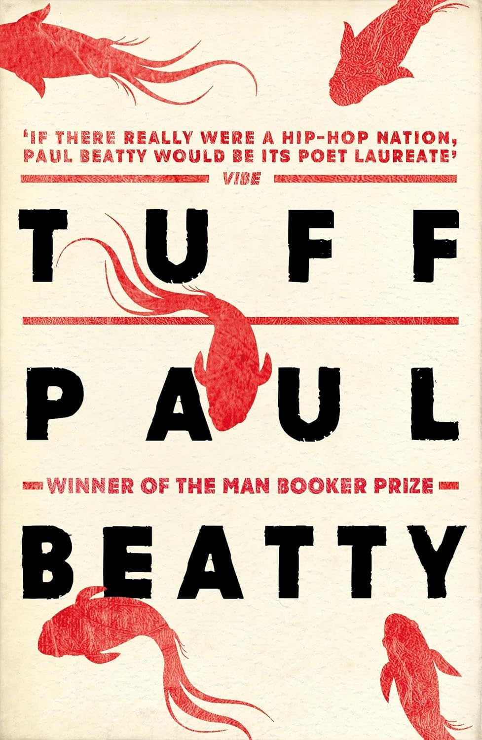 All four Paul Beatty paperback novels fanned out showing full collection spines