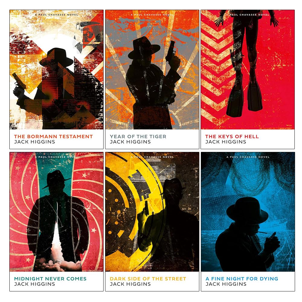 Paul Chavasse Series by Jack Higgins, 6 Books Collection Set, paperback edition — front cover of The Bormann Testament paperback.