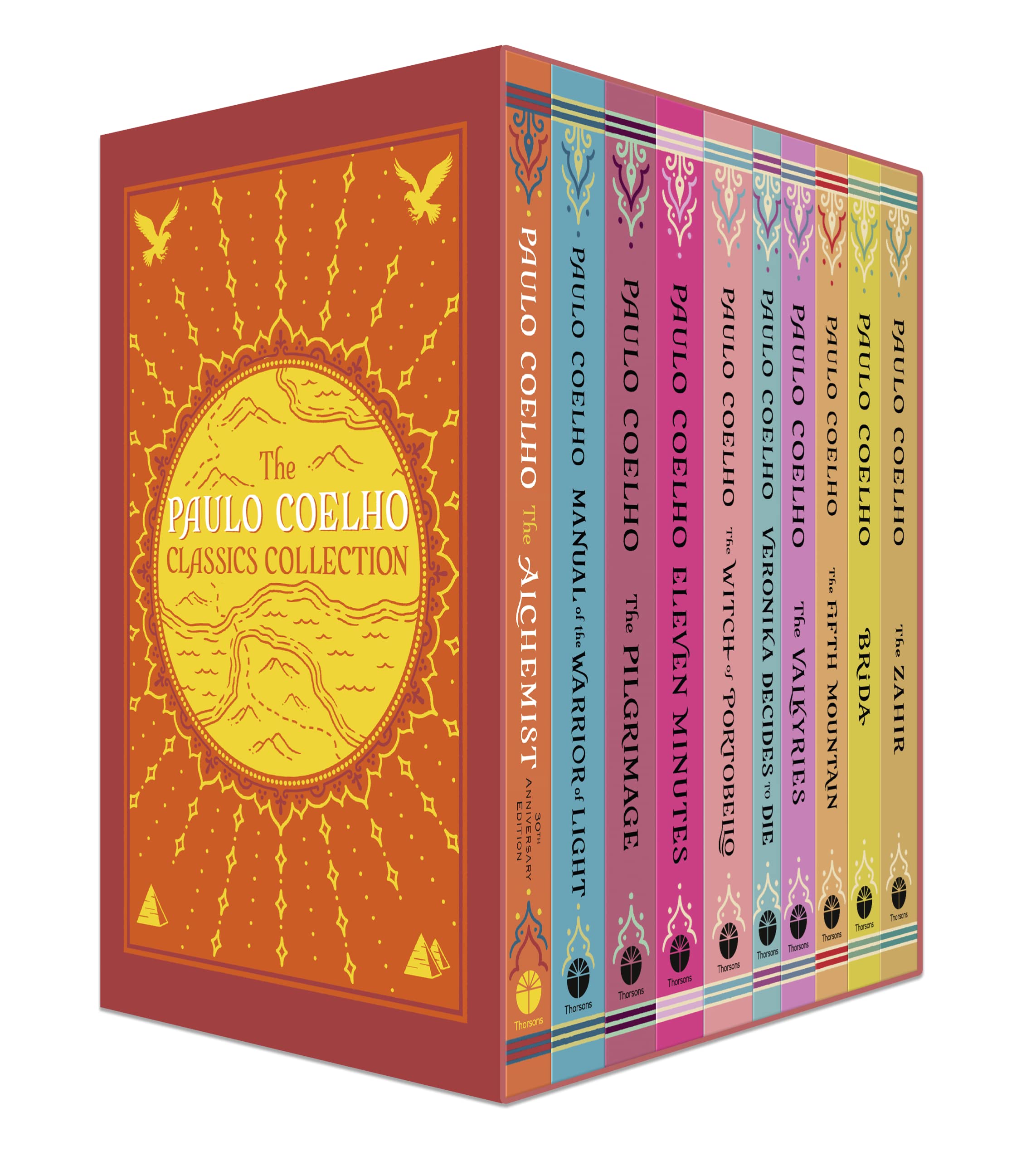 Front cover view of the Paulo Coelho Classics Collection 10 books paperback box set by Thorsons
