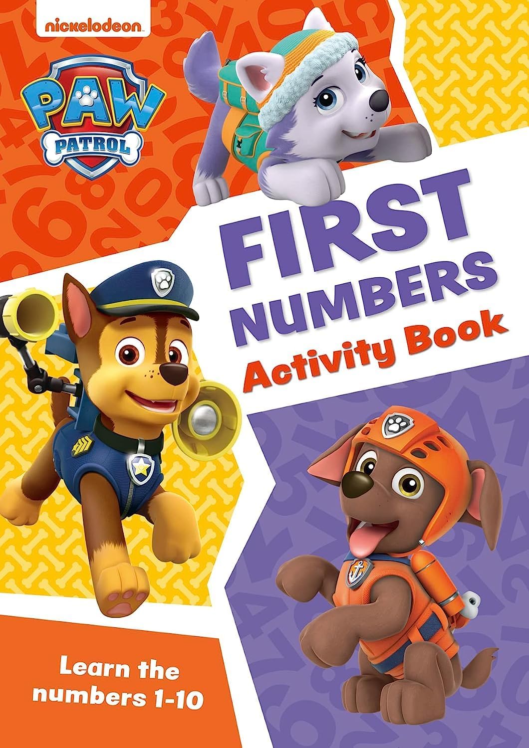 PAW Patrol First Numbers Activity Book paperback cover