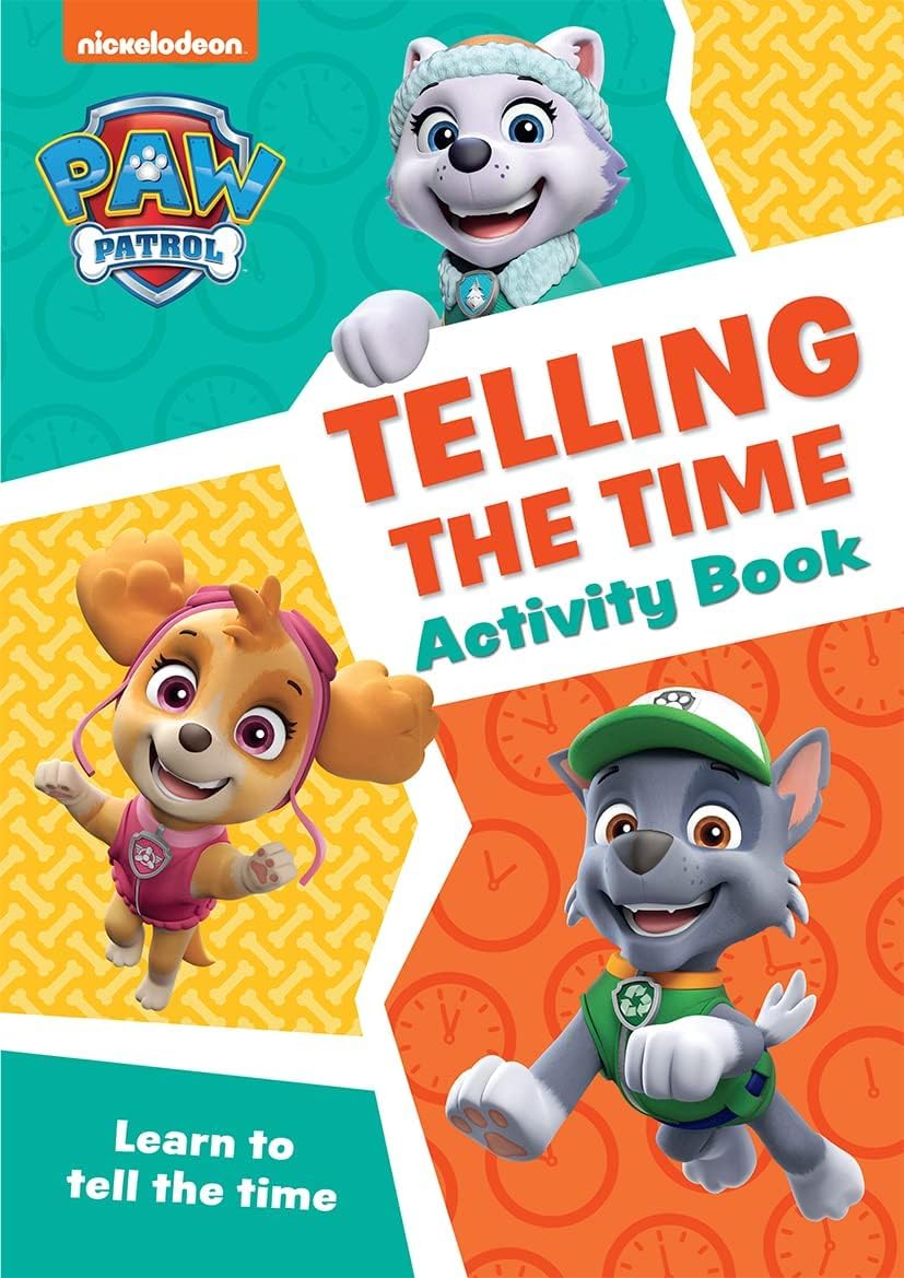 PAW Patrol Telling The Time Activity Book paperback cover