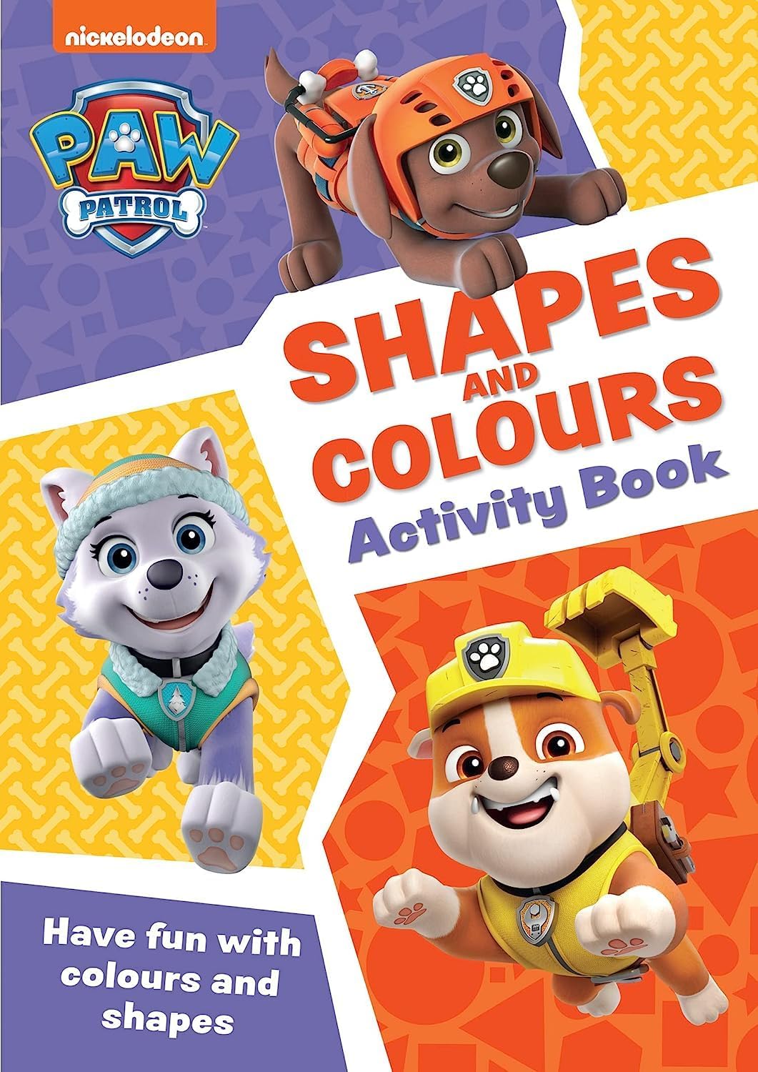 PAW Patrol Shapes and Colours Activity Book paperback cover