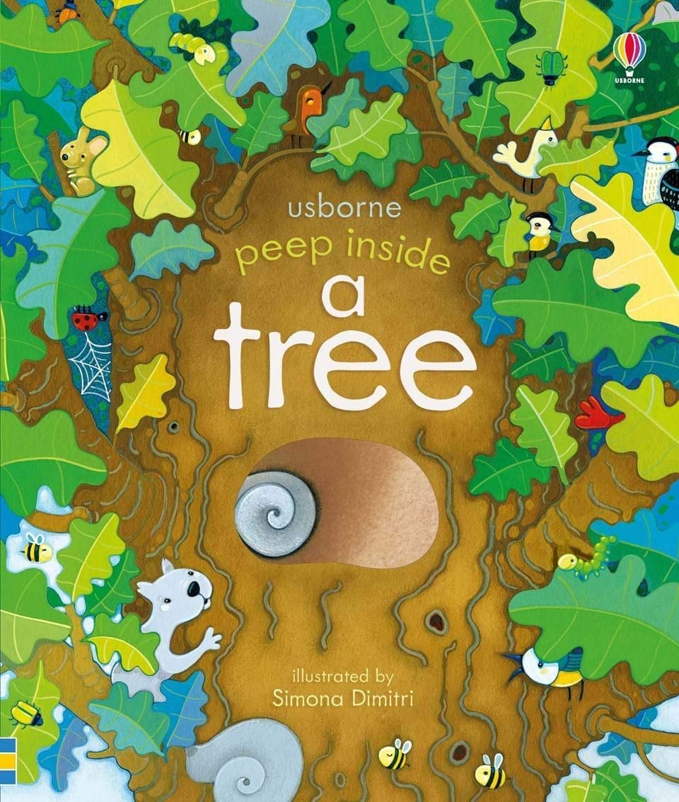 all ten Peep Inside board books fanned out showing their colorful individual covers