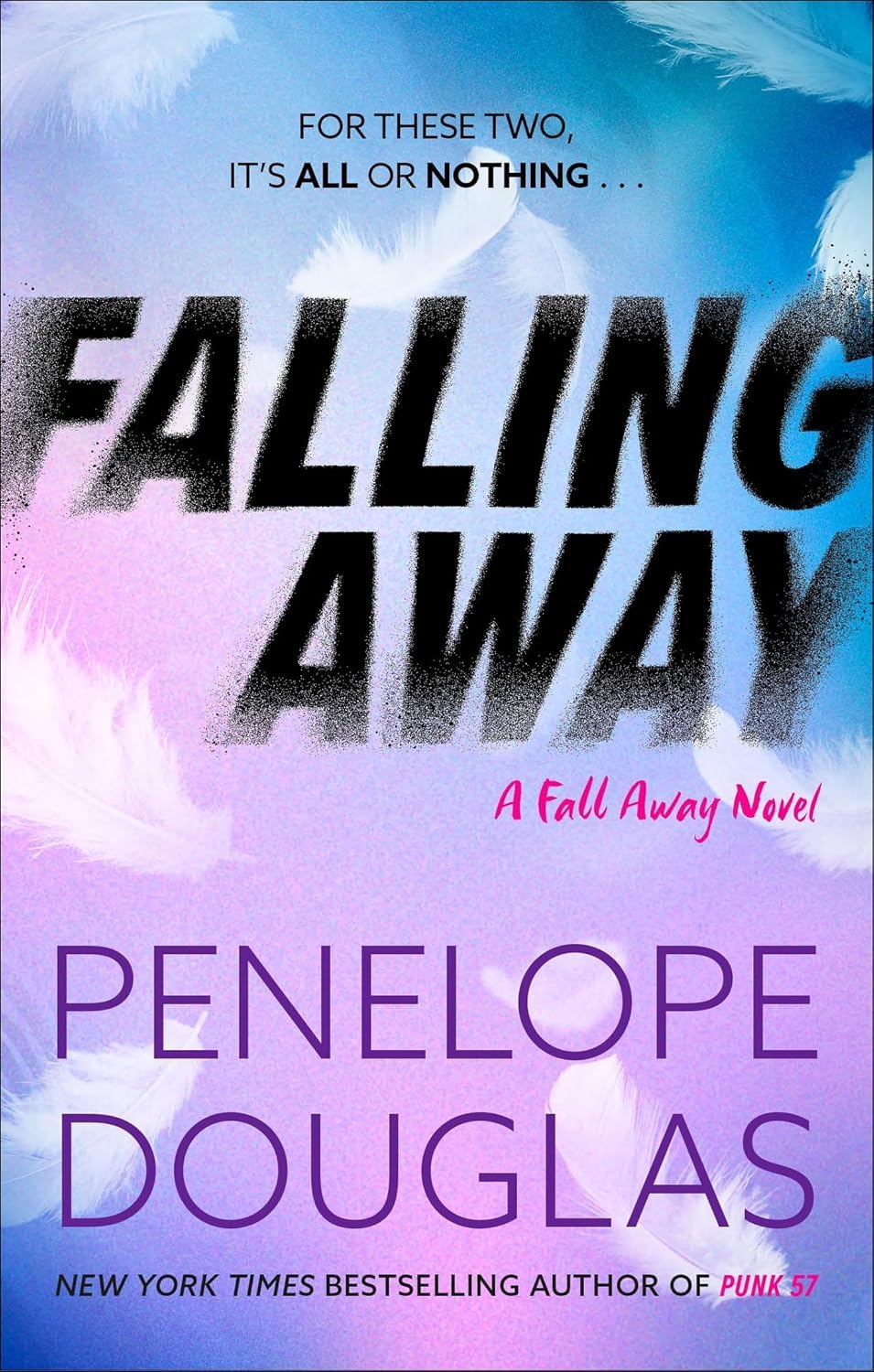 Penelope Douglas Collection 8 Books Set, paperback, an angled view of the collection highlighting the Fall Away and Hellbent titles.