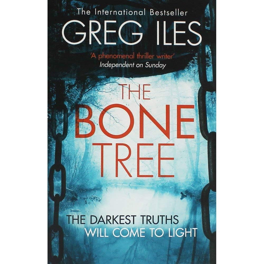 Front covers of Natchez Burning, The Bone Tree, and Mississippi Blood paperback novels from the Penn Cage series by Greg Iles.