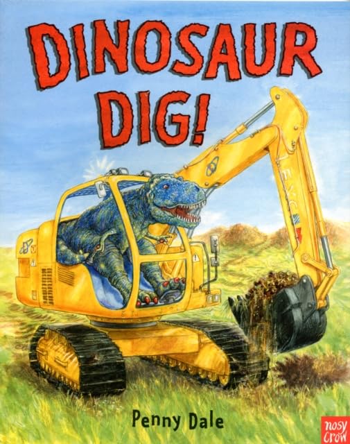 Dinosaur Dig! and Dinosaur Zoom! paperback picture books from the Penny Dale Dinosaurs set, front covers