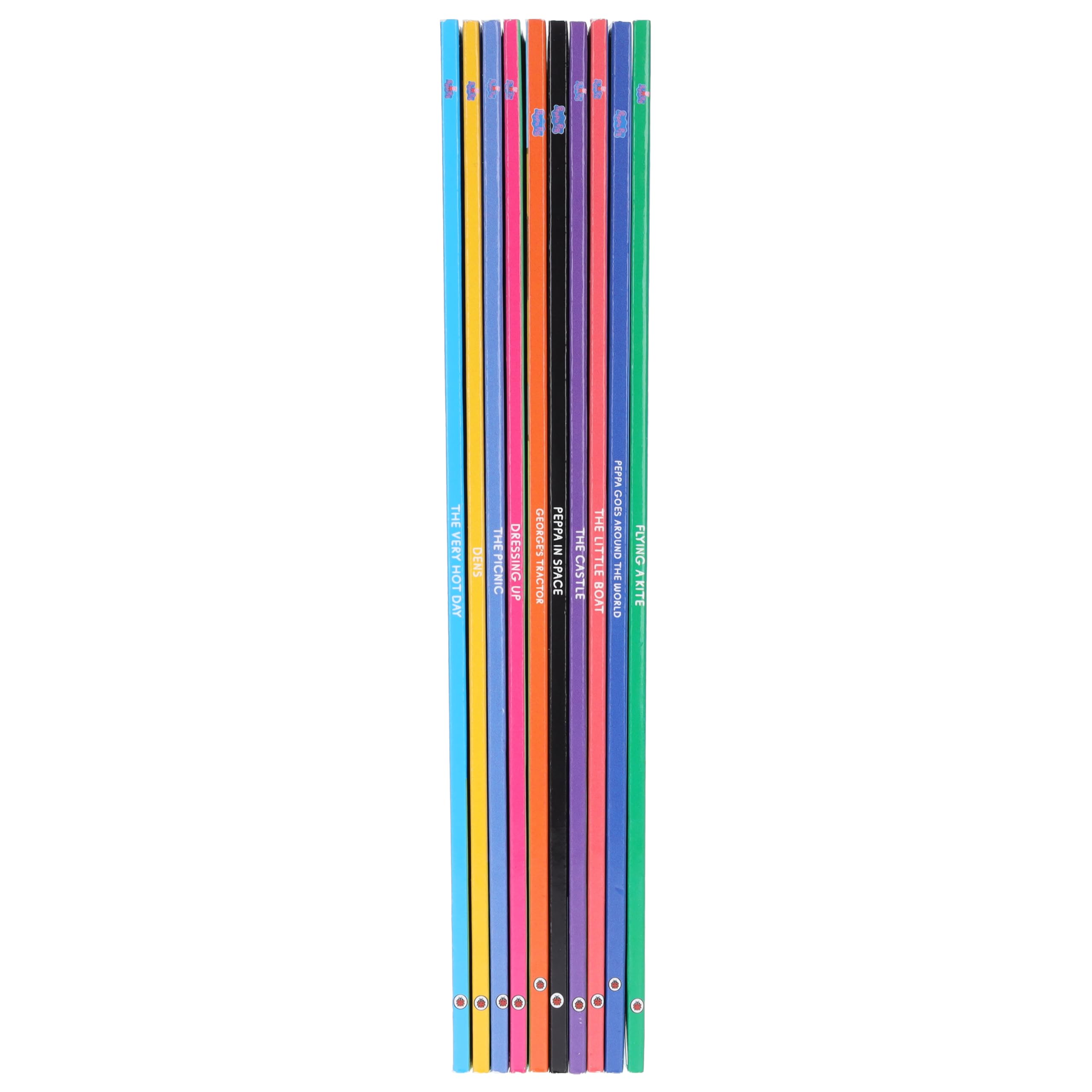 Back cover view of Peppa Pig 10 Books Collection Set paperback storybooks