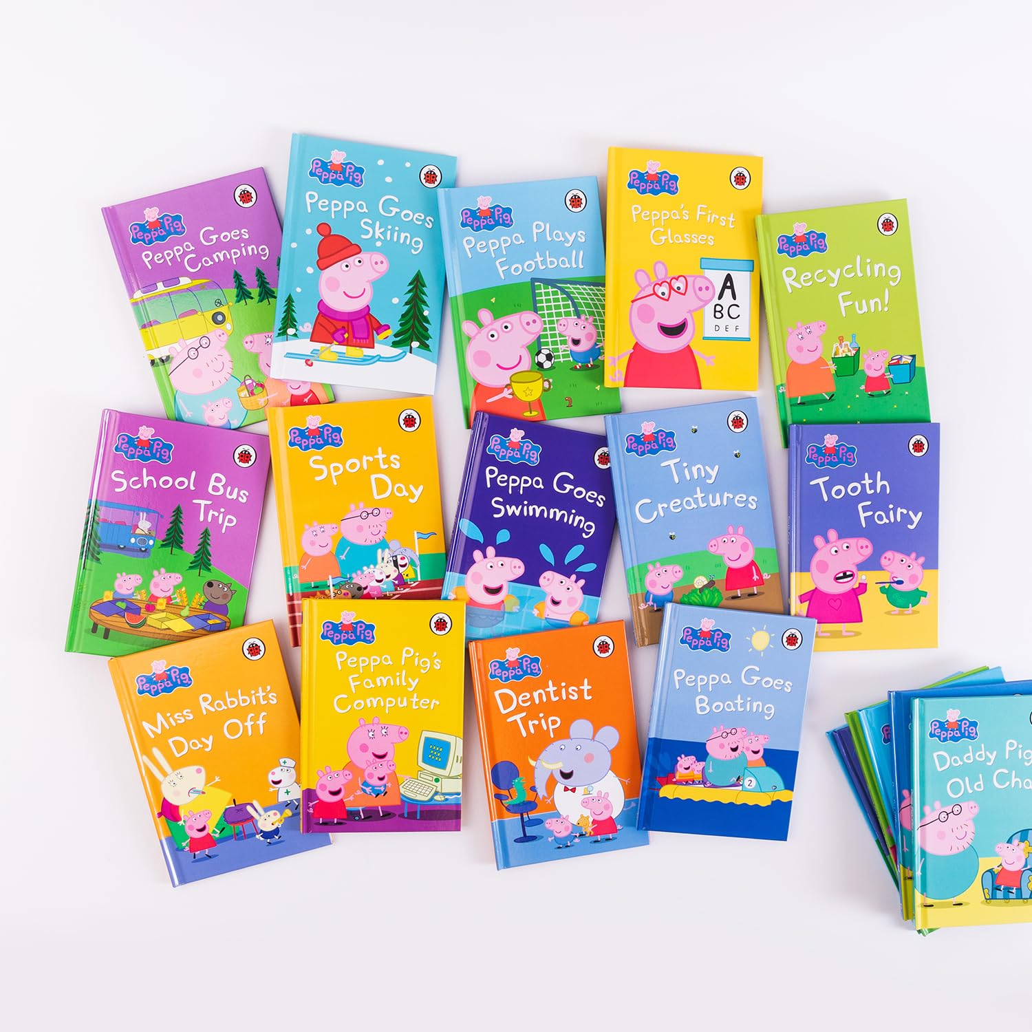 Peppa Pig Bedtime Box of Books storage box packaging with Peppa and George artwork