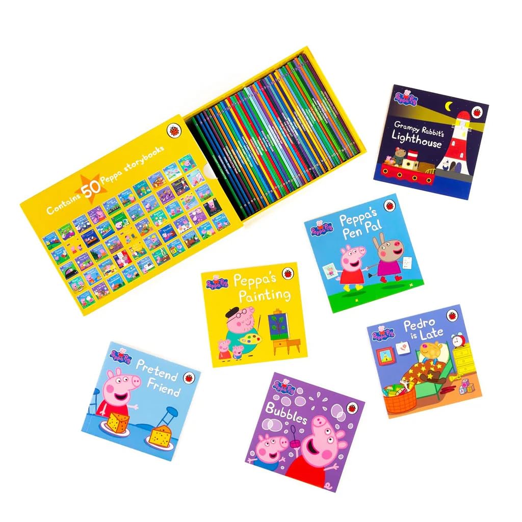 Peppa Pig Storybooks Collection - inside page spread showing Peppa and George on an adventure