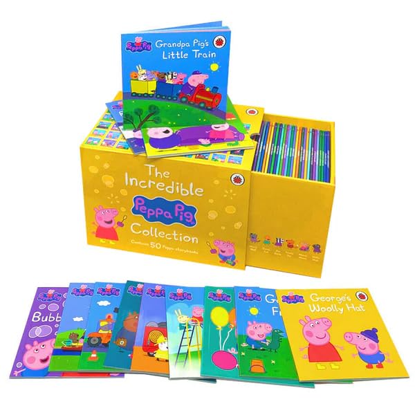 Peppa Pig paperback collection - sample of storybook covers featuring George and friends