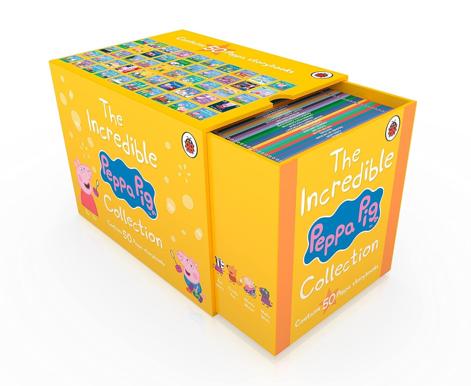The Incredible Peppa Pig Storybooks Collection 50 books box set - front cover of the paperback set