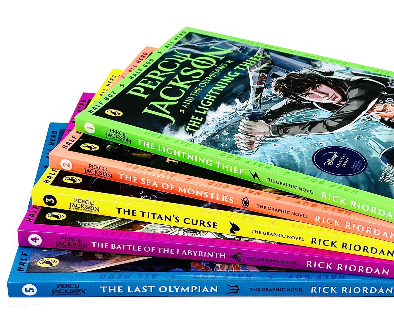 The Titan's Curse graphic novel paperback cover, book 3 in the Percy Jackson and the Olympians graphic novel set