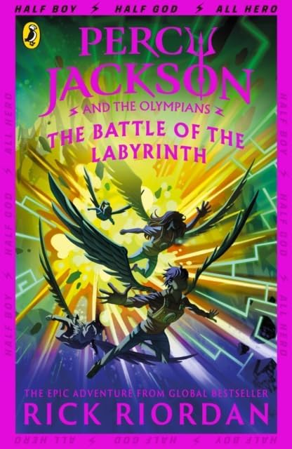 Percy Jackson and the Last Olympian paperback cover, back of the collection set