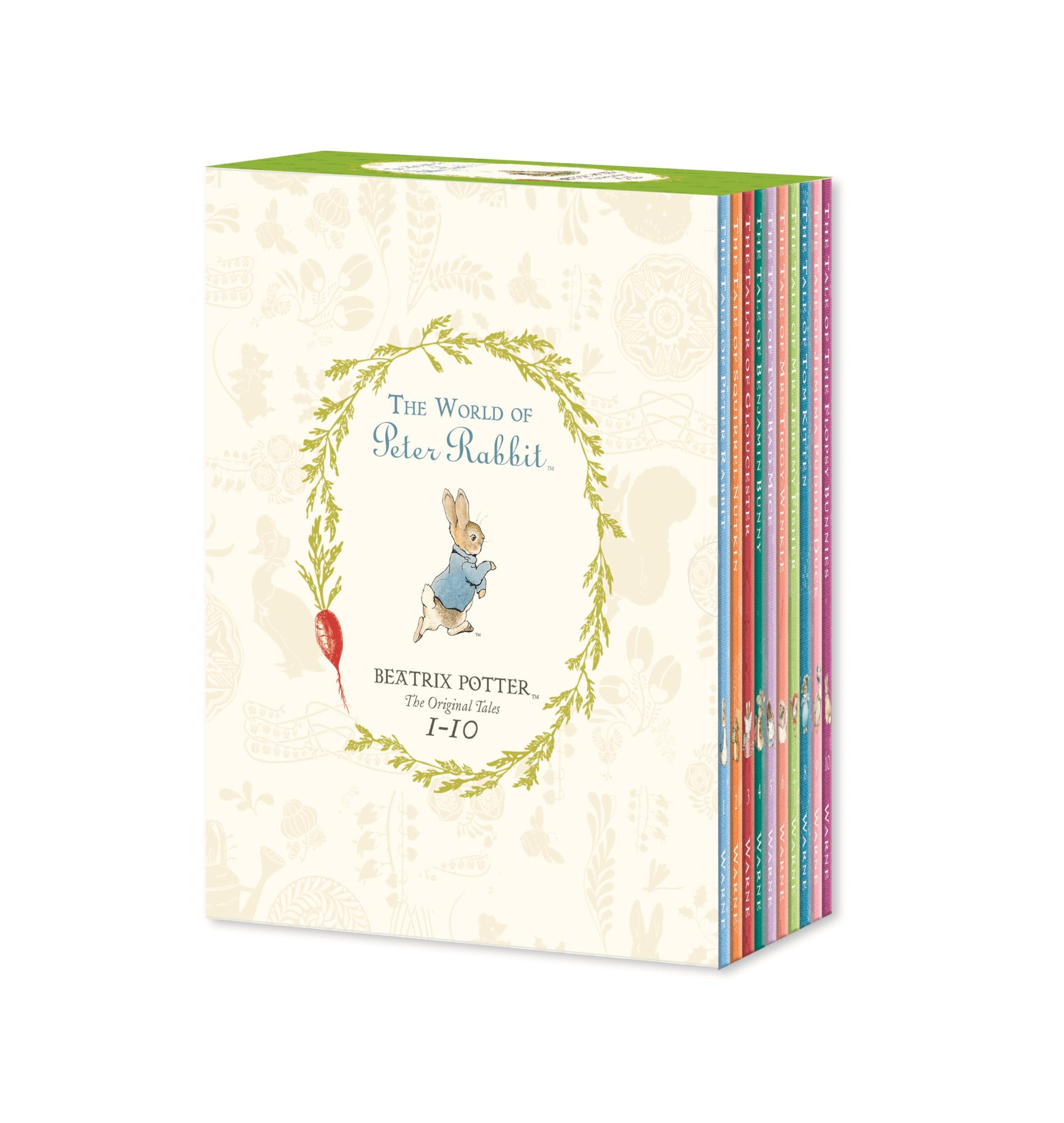 The Peter Rabbit Library by Beatrix Potter - full set of 10 hardcover books with colorful illustrated covers for ages 3-7