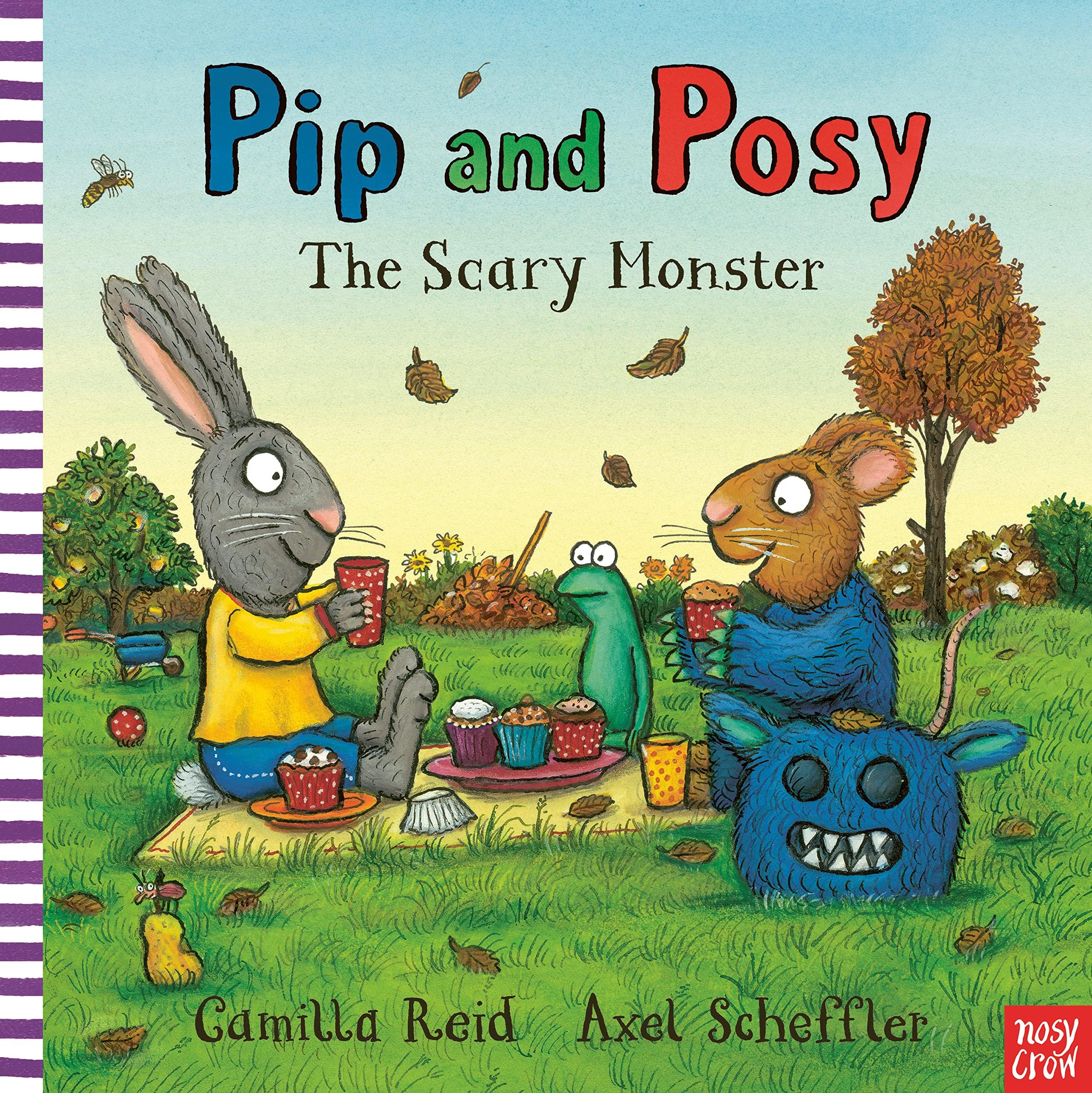 Pip and Posy The Scary Monster and The Big Balloon paperback covers close-up