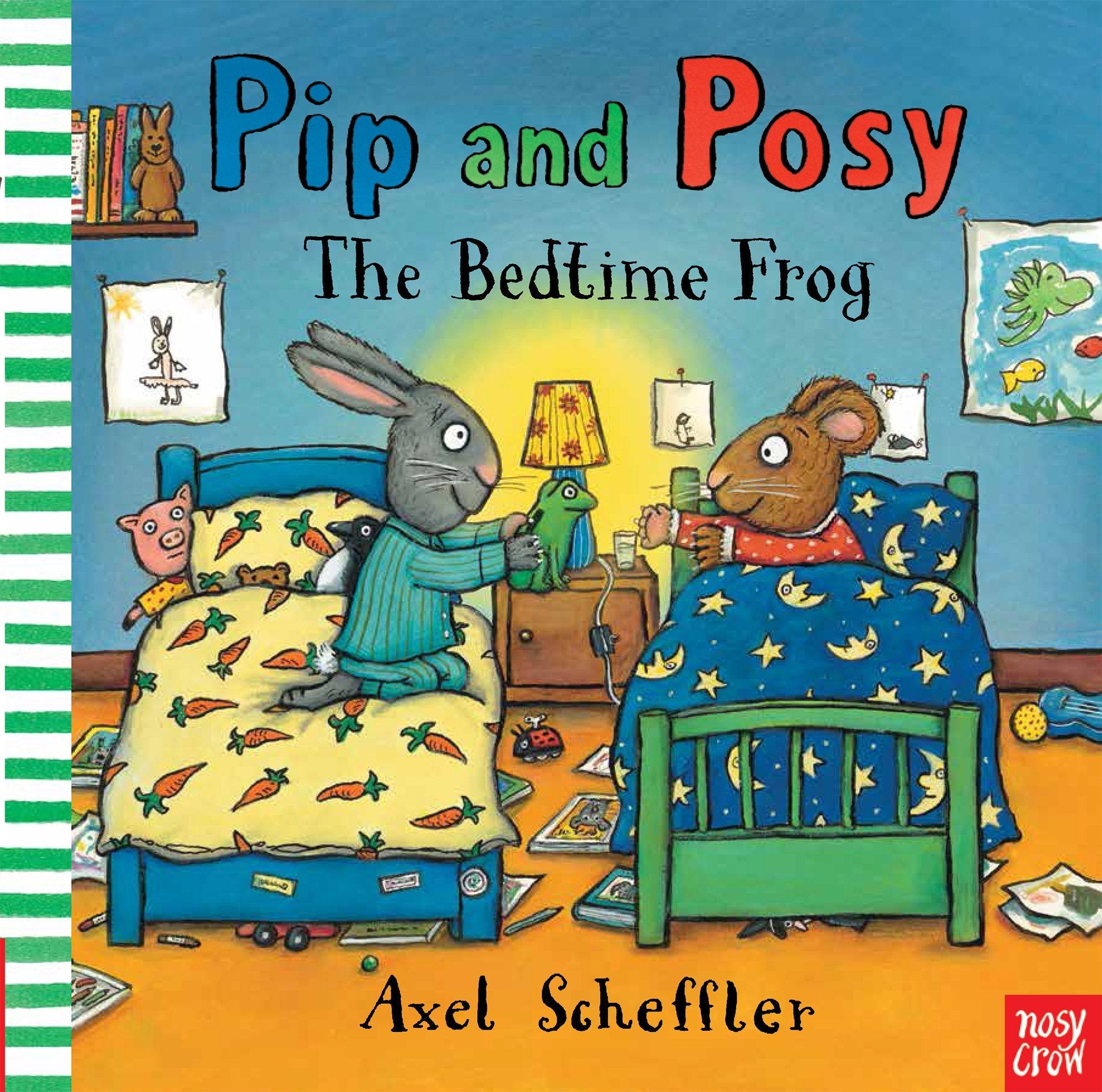 Pip and Posy paperback book spines stacked showing all 8 titles in the collection