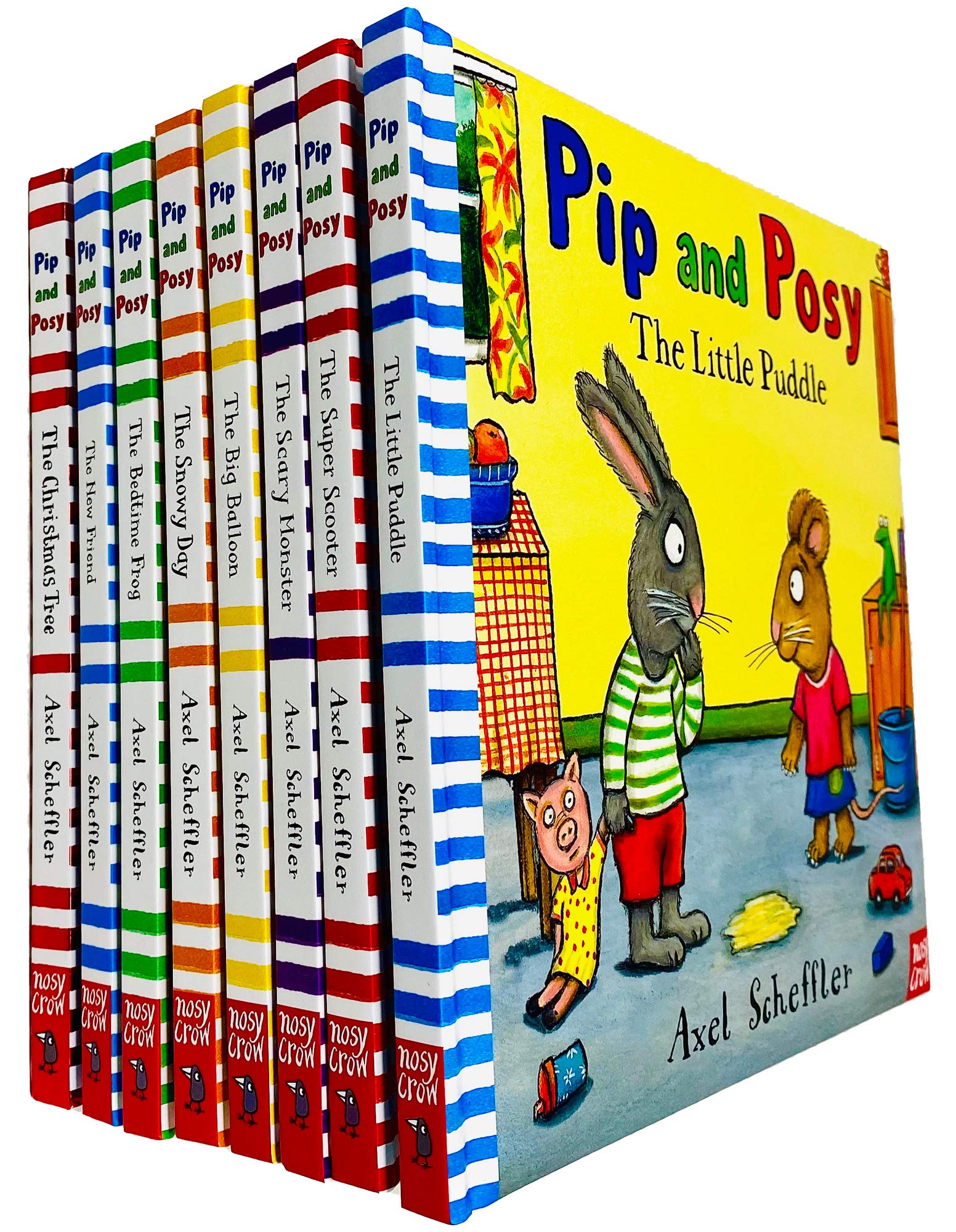 Pip and Posy 8 Books Collection Set by Axel Scheffler front cover board book set, ages 5-7