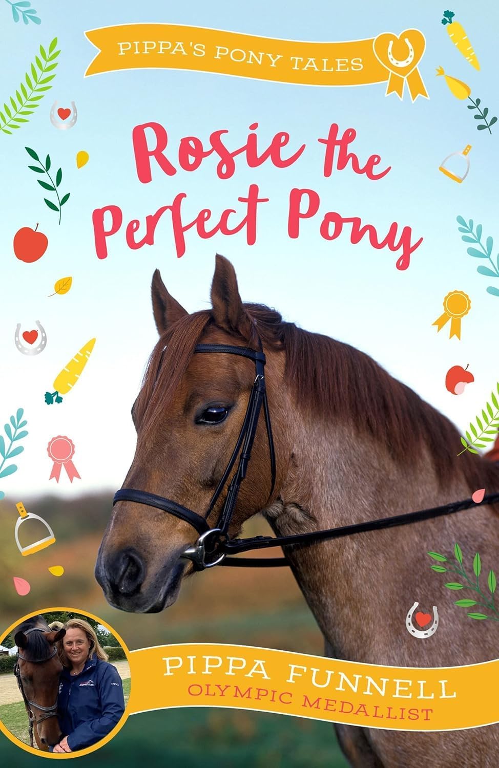 Back cover of the Pippa's Pony Tales 8 Books Collection Set with series description and Pippa Funnell author bio
