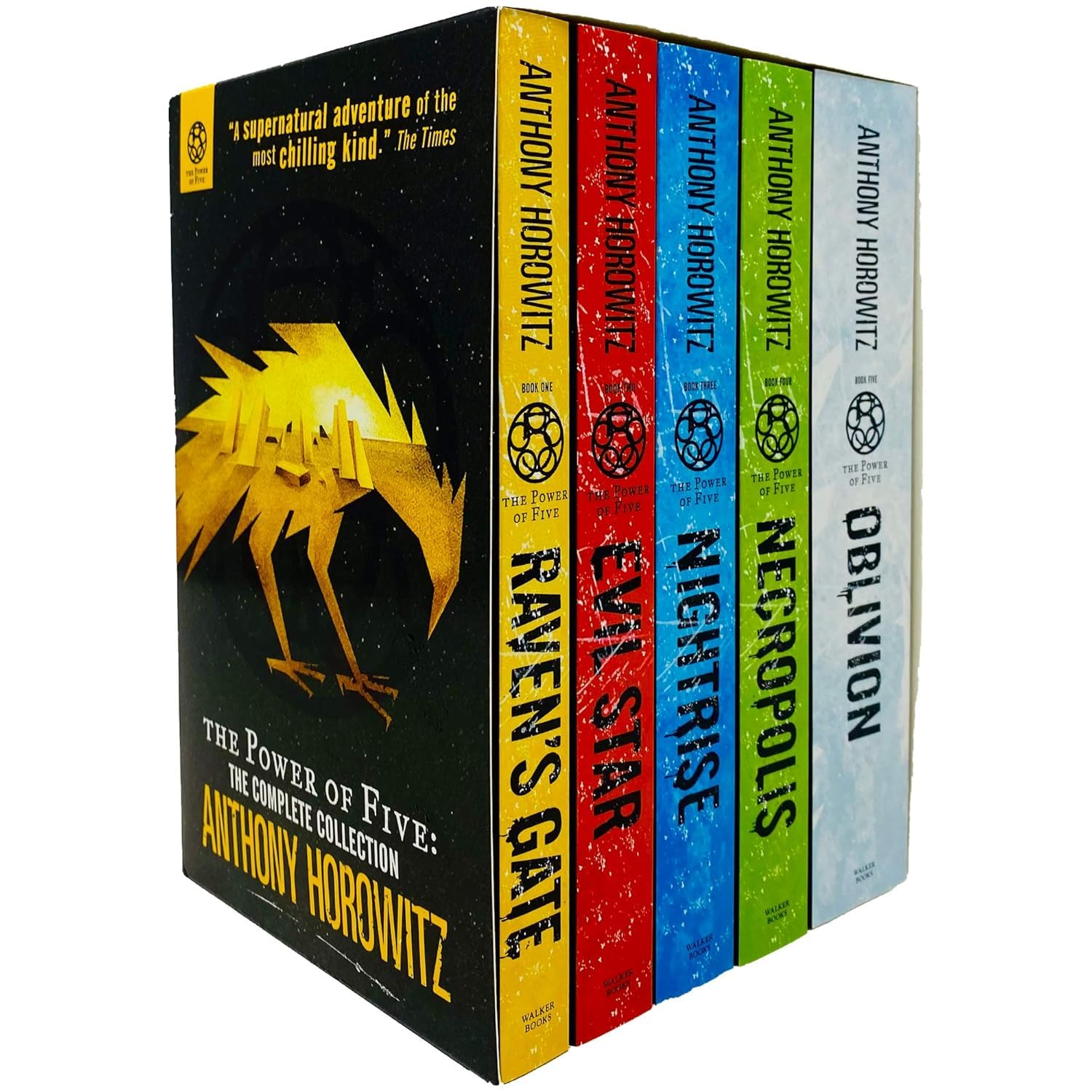 Power of Five 5 Books Collection Set by Anthony Horowitz - front cover of the paperback box set showing all five titles