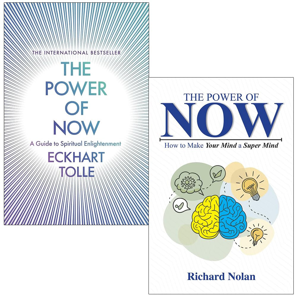 The Power of Now 2 Books Collection Set by Eckhart Tolle and Richard Nolan - front cover, paperback, non fiction spirituality