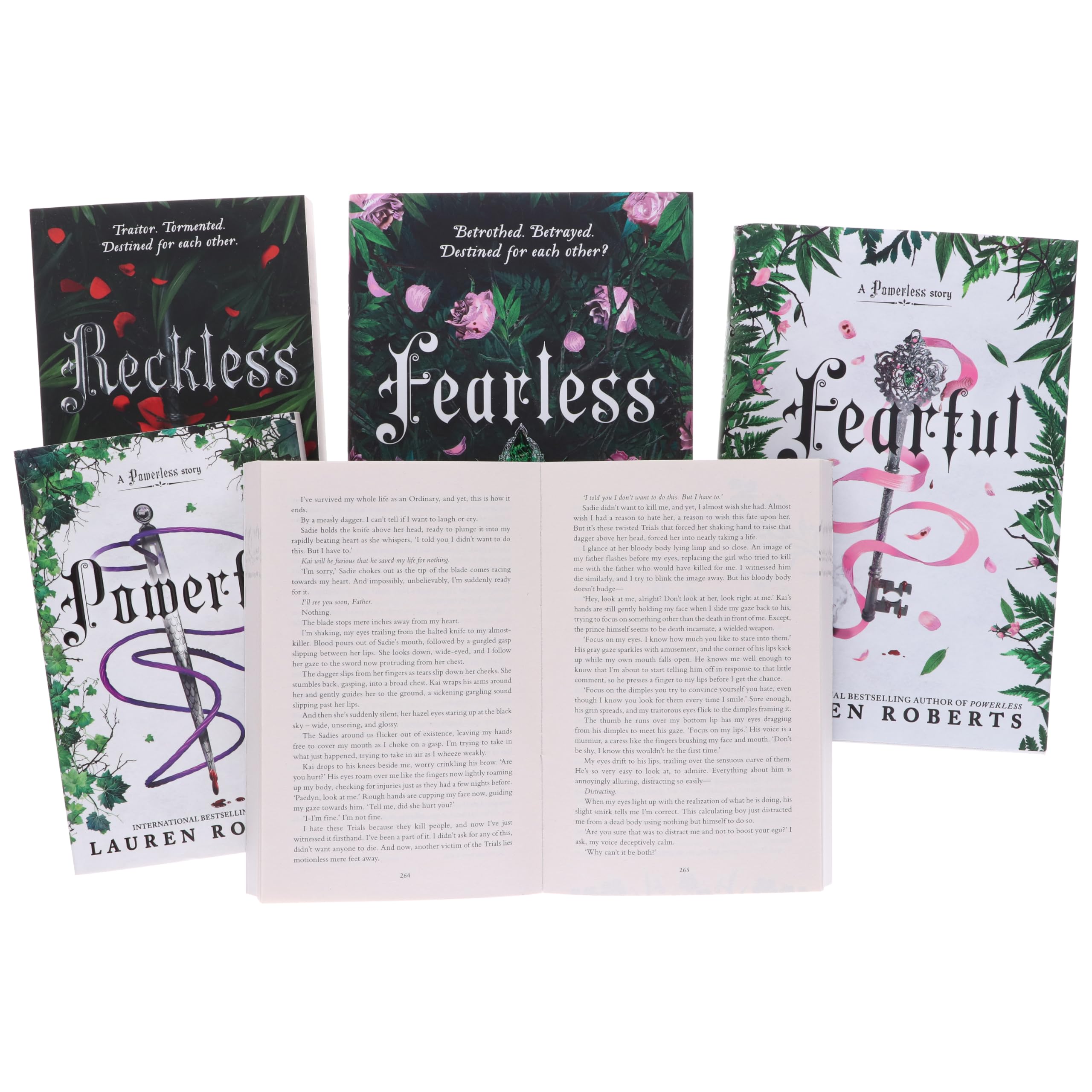 Front cover of Reckless, book two of the Powerless Trilogy by Lauren Roberts