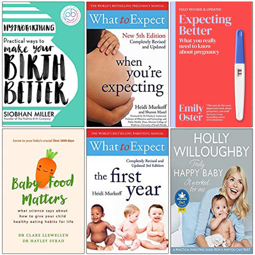 Front cover of the Pregnancy, Birth & Baby Guide 6 Books Collection Set, paperback, various authors