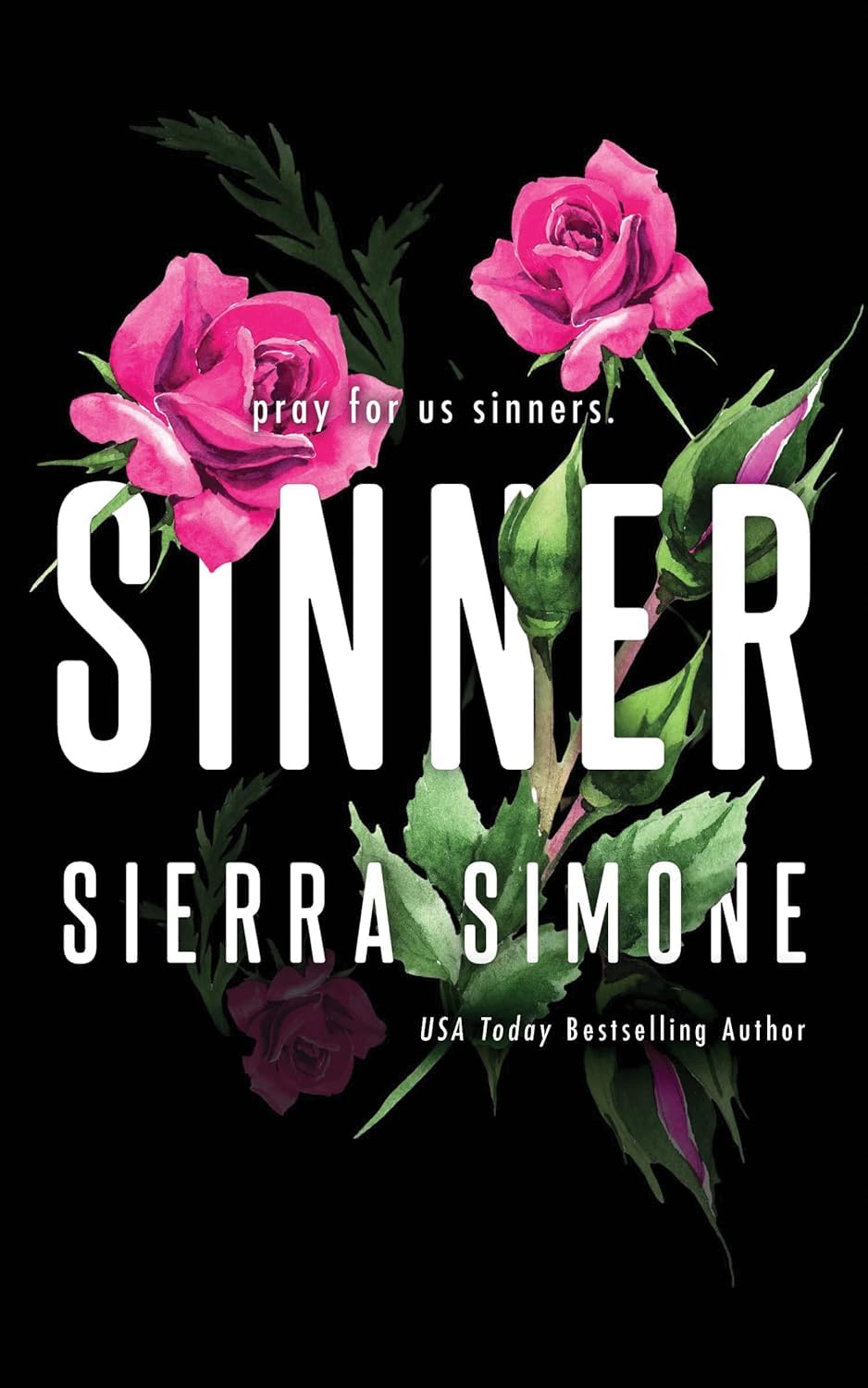 Priest Trilogy 3-book paperback set by Sierra Simone arranged flat, showing Bloom Books fiction series branding.
