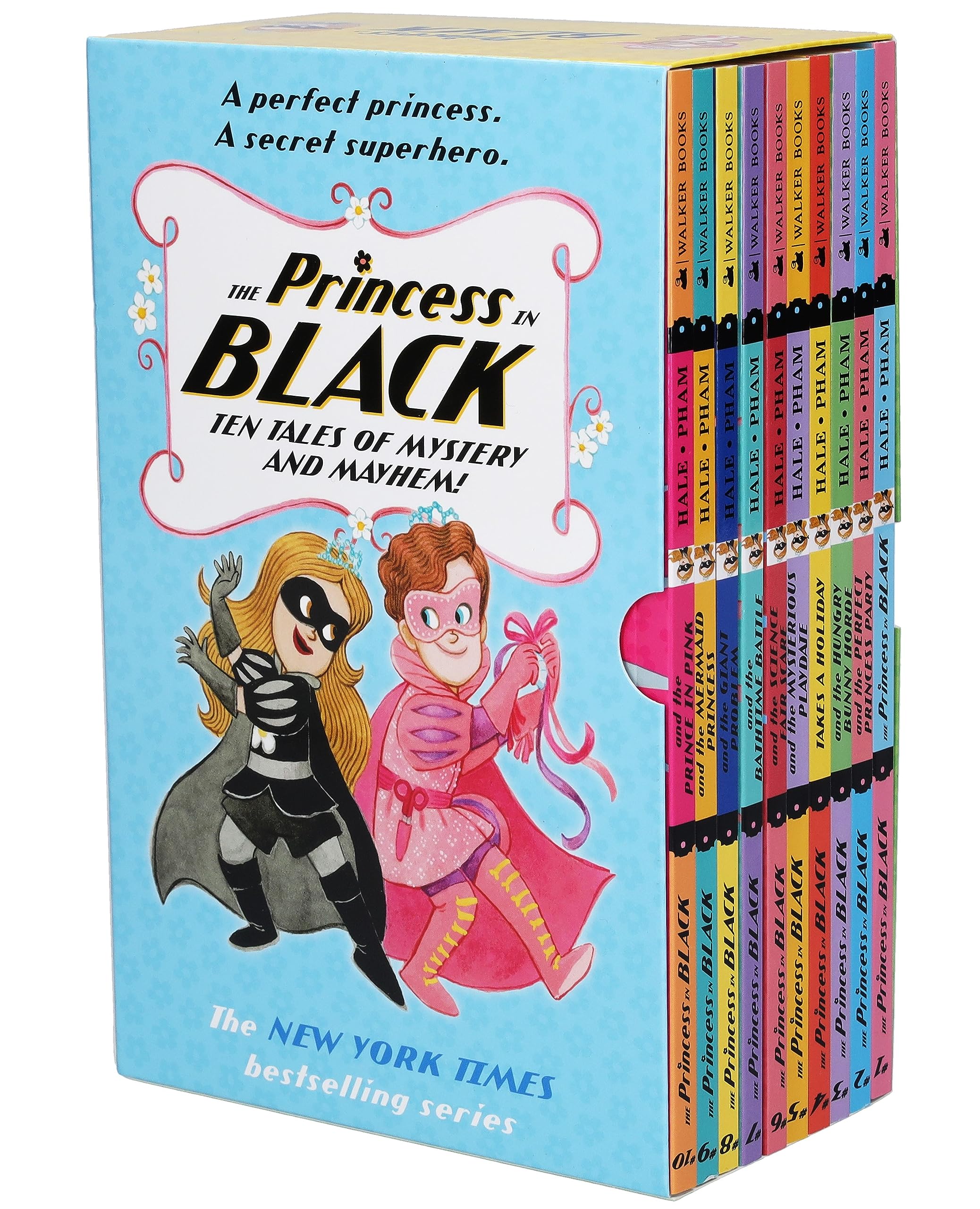 The Princess in Black 10 Books Collection Set by Shannon Hale and Dean Hale - front cover box set, paperback, ages 5-8