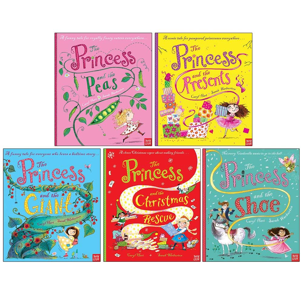 Princess Series by Caryl Hart 5 books collection set paperback, front cover showing all five titles