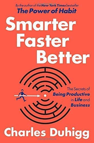 Productivity Classics 5 Books Collection Set, paperback, showing Smarter Faster Better by Charles Duhigg paperback cover