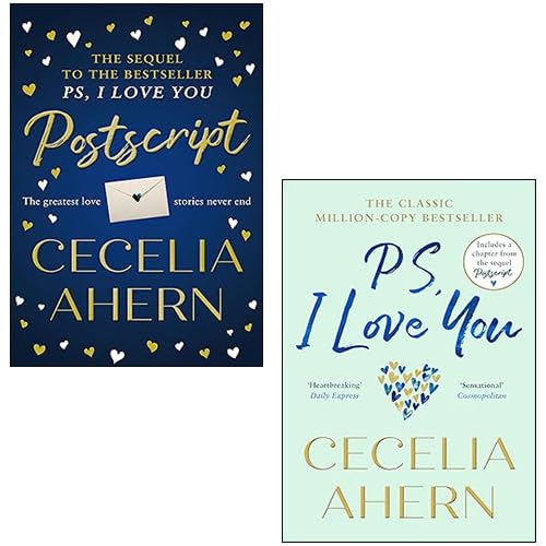 PS, I Love You 2 Books Collection Set by Cecelia Ahern paperback front covers