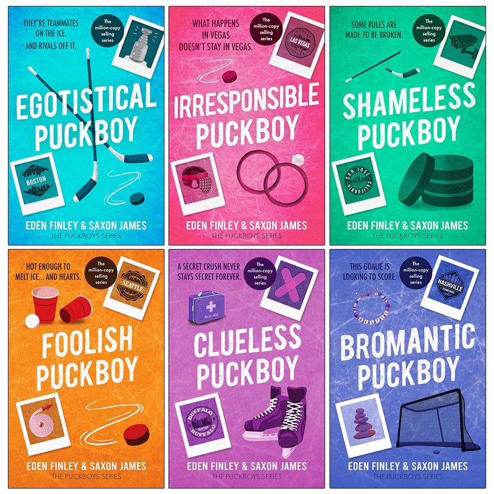 Front cover of Egotistical Puckboy, book 1 in the Puckboys series paperback collection by Saxon James and Eden Finley